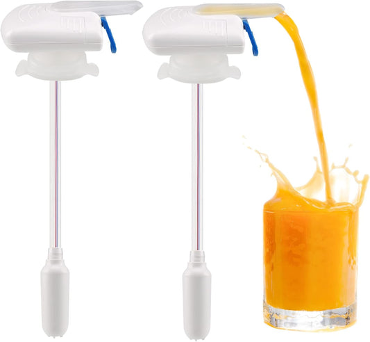 2Pack Automatic Drink Dispenser, Milk Dispenser for Fridge Gallon, Milk Gallon Dispenser, Can Prevent Milk Juice Beer Spill Proof, Suitable for Outdoor and Home Kitchens