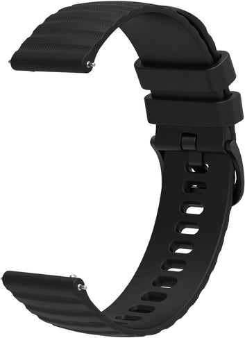 FanTEK Compatible with 18mm 20mm 22mm Watch Bands Quick Release Replacement Wristband, Silicone Sport Bands for Men Women