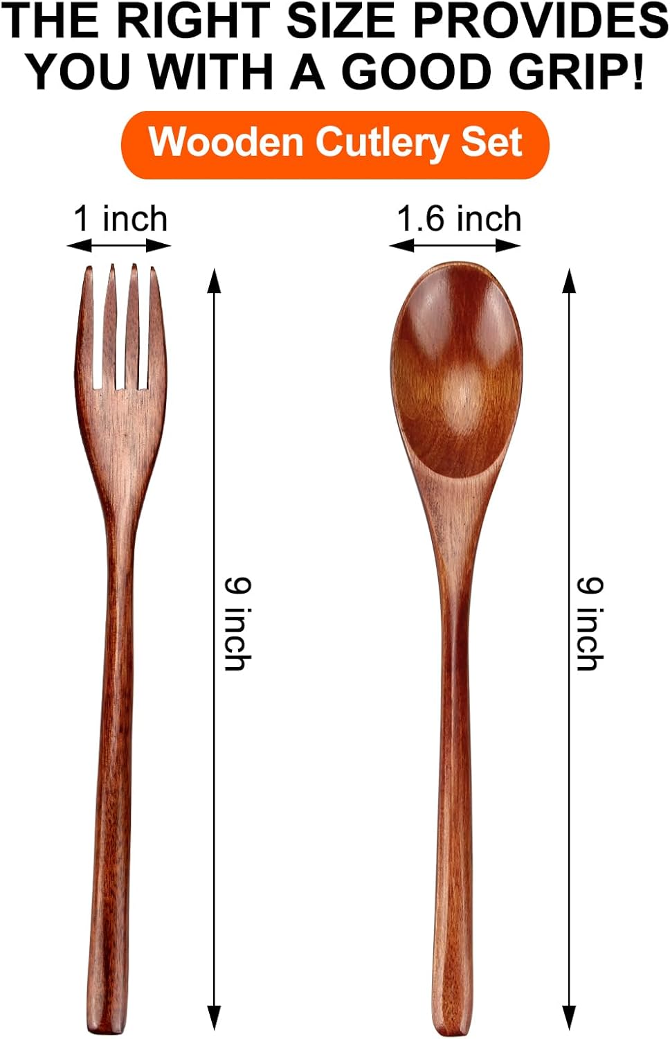 12 Pieces Wooden Forks and Spoons for Eating Utensil Set Lunch Wooden Cutlery Japanese Silverware Sets Flatware Reusable Bamboo Small Utensils Korean Mini Wooden Spoon Fork Set