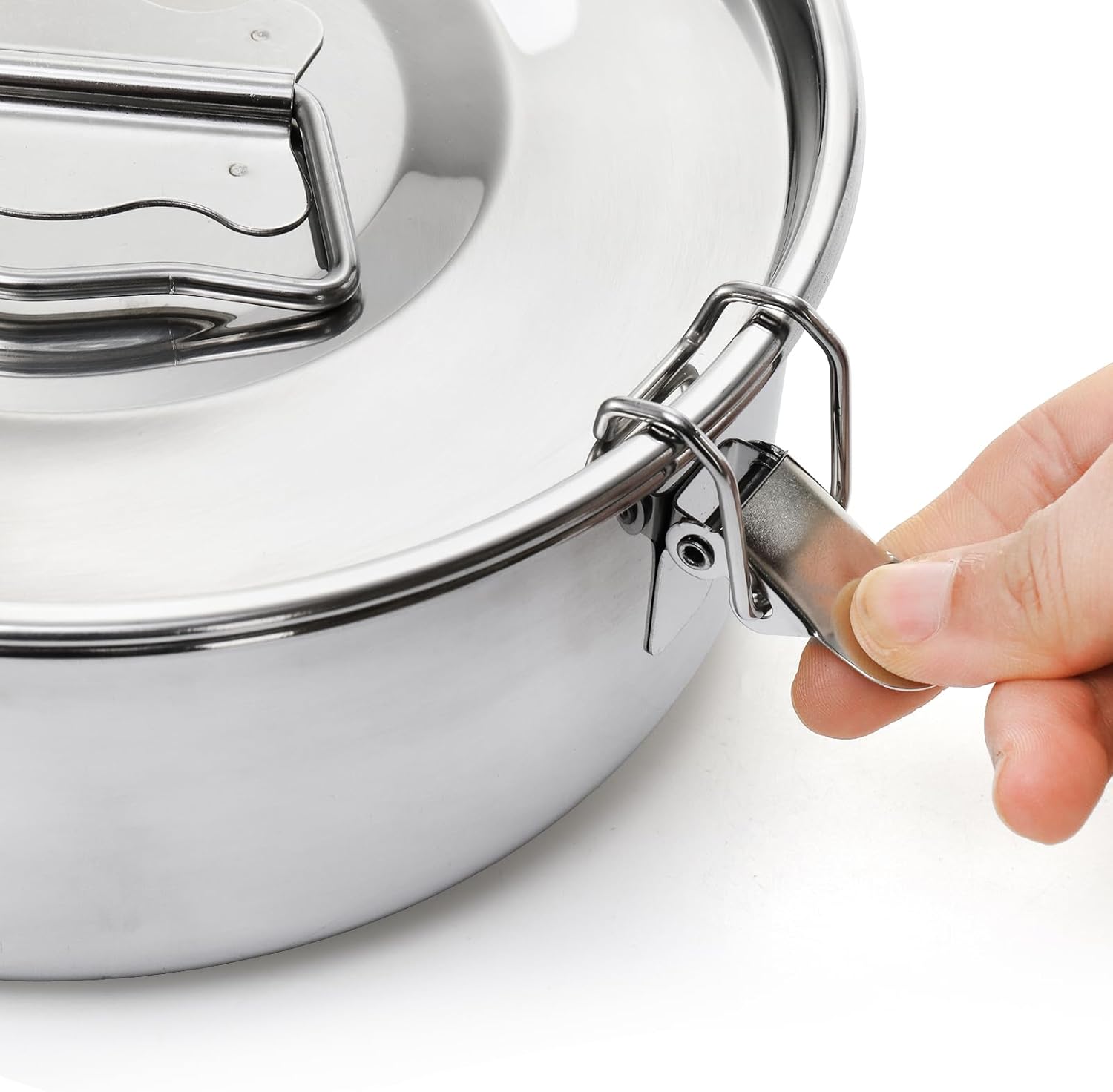 Okllen 18/8 Stainless Steel Flan Mold, 65 Oz Flan Pan with Lid and Handle, Flanera Flan Maker Mold Compatible with 6 Quart Instant Pot