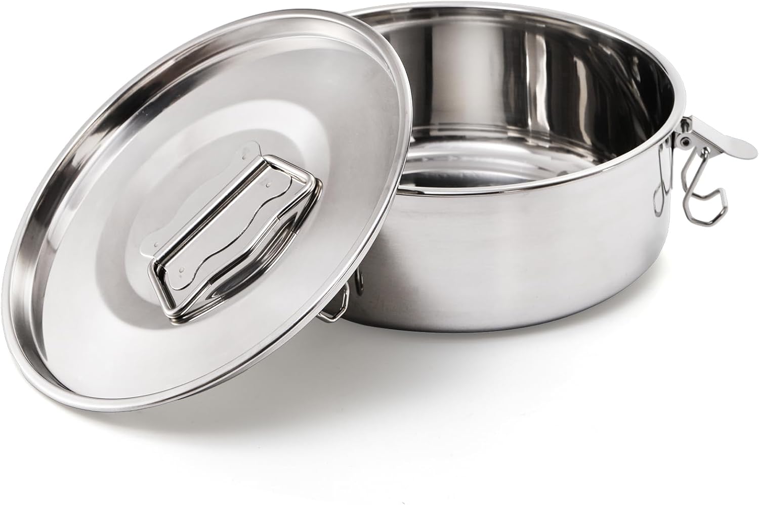 Okllen 18/8 Stainless Steel Flan Mold, 65 Oz Flan Pan with Lid and Handle, Flanera Flan Maker Mold Compatible with 6 Quart Instant Pot