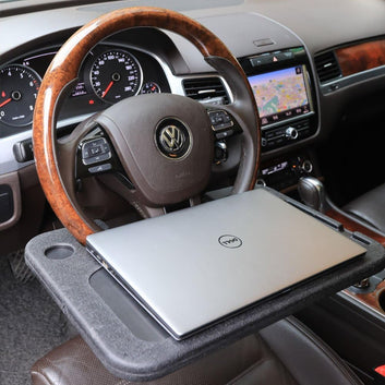 Steering Wheel Tray, Car Table Tray, Steering Wheel Desk for Laptop and Vehicle Seat Mount Notebook Laptop Eating Desk,car Trays for Eating Black