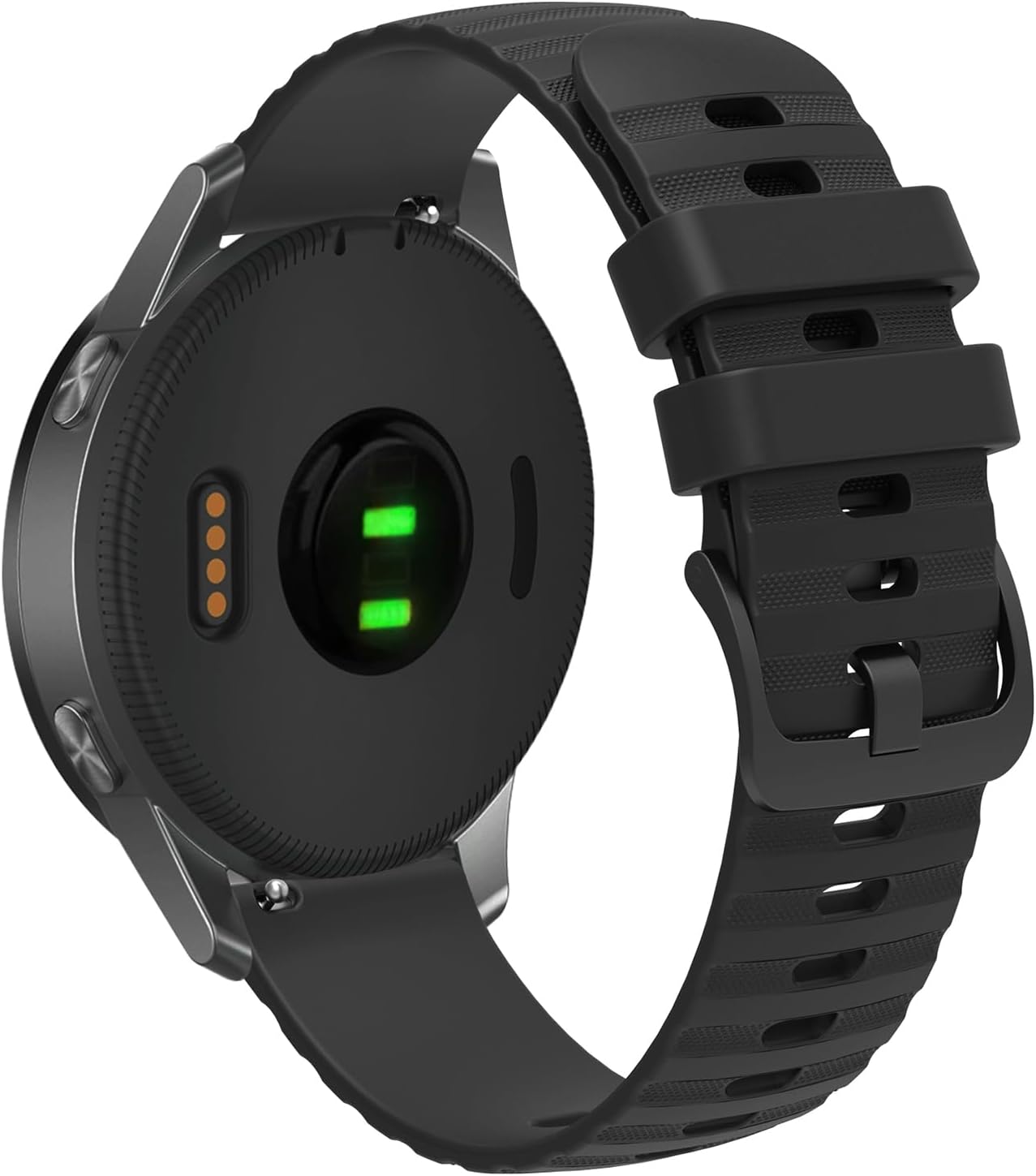 FanTEK Compatible with 18mm 20mm 22mm Watch Bands Quick Release Replacement Wristband, Silicone Sport Bands for Men Women