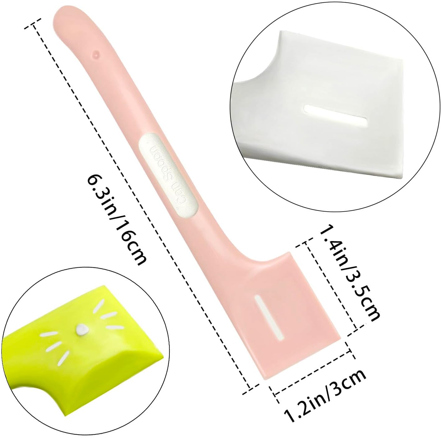 Tenalleys 3 Pcs Pet Food Can Supplies Scoop Food Canned Mixing Spoons Mini Spatula Spoon for Dogs and Cats
