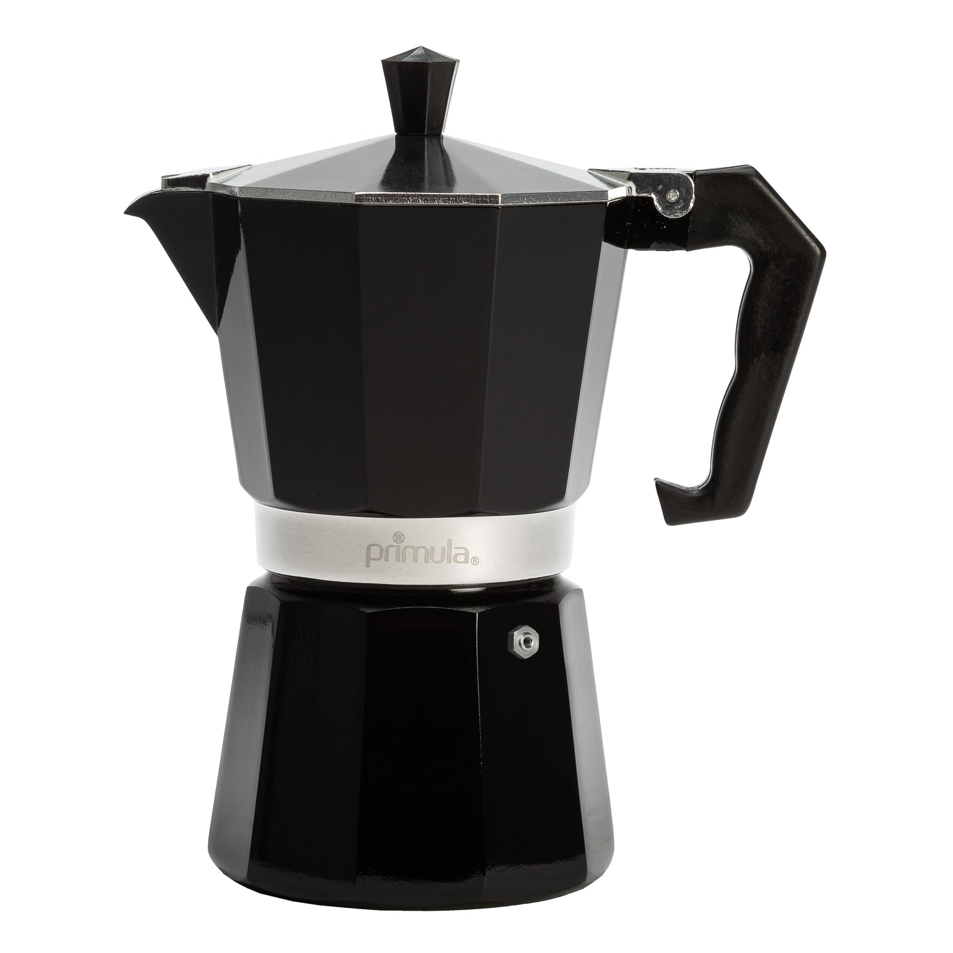 Primula Classic Stovetop Espresso and Coffee Maker, Moka Pot for Italian and Cuban Café Brewing, Greca Coffee Maker, Cafeteras, 6 Espresso Cups, Silver