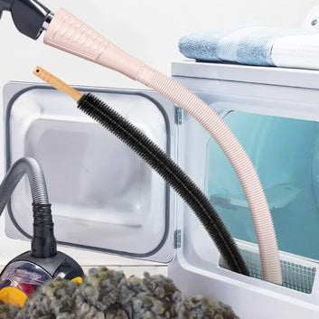 Sealegend 2 Pieces Dryer Vent Cleaner Kit and Dryer Lint Brush Vacuum Hose Attachment Brush Lint Remover Power Washer and Dryer Vent Vacuum Hose Replacement Parts