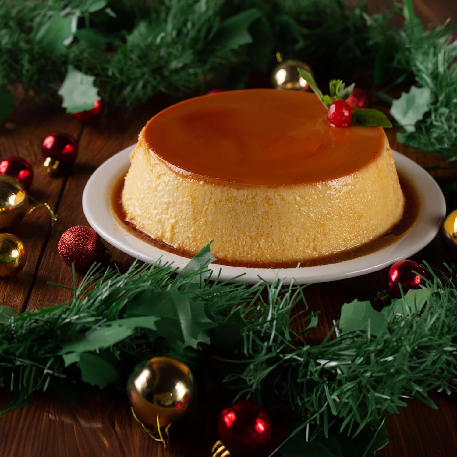 Okllen 18/8 Stainless Steel Flan Mold, 65 Oz Flan Pan with Lid and Handle, Flanera Flan Maker Mold Compatible with 6 Quart Instant Pot
