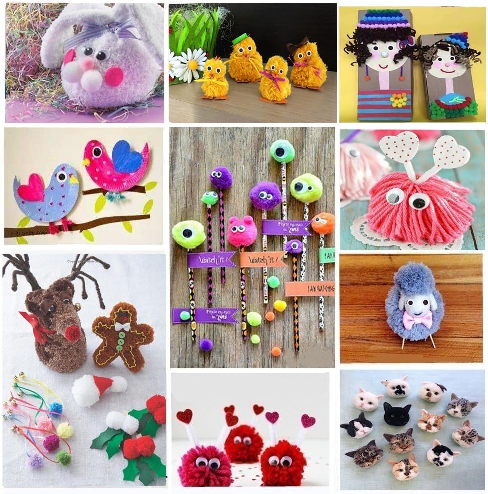 4 Sizes Pompom Pom-pom Maker for Fluff Ball Weaver Needle Craft DIY Wool Knitting Craft Tool Set Decoration by Knewmart