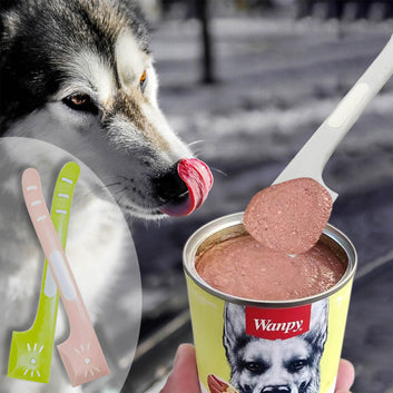 Tenalleys 3 Pcs Pet Food Can Supplies Scoop Food Canned Mixing Spoons Mini Spatula Spoon for Dogs and Cats