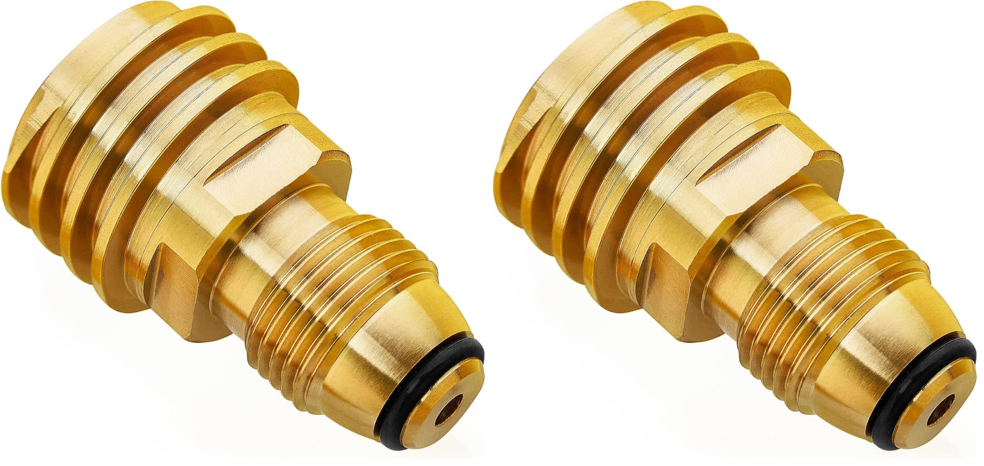 POL to QCC1 Propane Adapter, Old to New, Propane Tank Adapter Converts POL LP Tank Service Valve to QCC1/Type1 Hose or Regulator