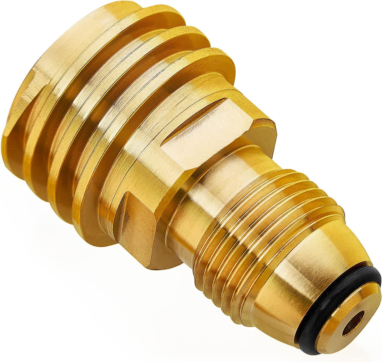 POL to QCC1 Propane Adapter, Old to New, Propane Tank Adapter Converts POL LP Tank Service Valve to QCC1/Type1 Hose or Regulator