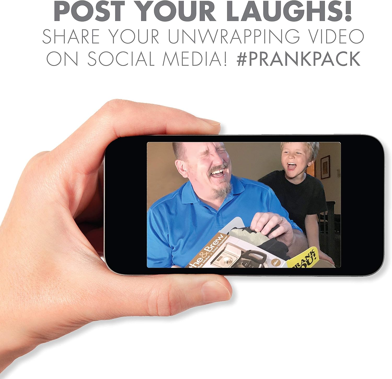 Prank-O Squat & Trot Prank Gift Box – Funny Empty Gag Gift Packaging for White Elephant, Christmas & Office Parties, Hilarious Joke Gift Box to Hide Real Presents for Friends & Fitness Lovers