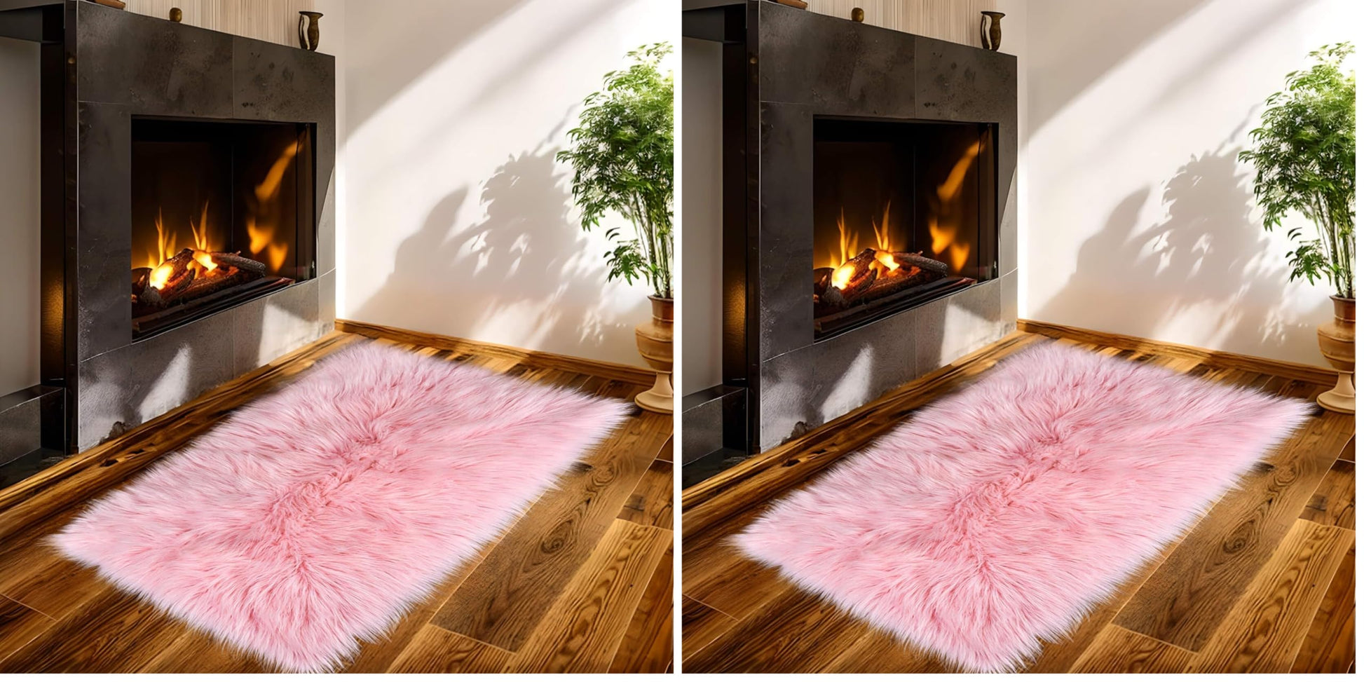 Faux Fur Rug - Faux Sheepskin Rug, Area Carpet Soft Fluffy Carpet 20 x 32 Inch,for Bedroom, Living Room, Nursery, Dorm, Playroom,Indoor Decor, Indoor Floor Rectangular